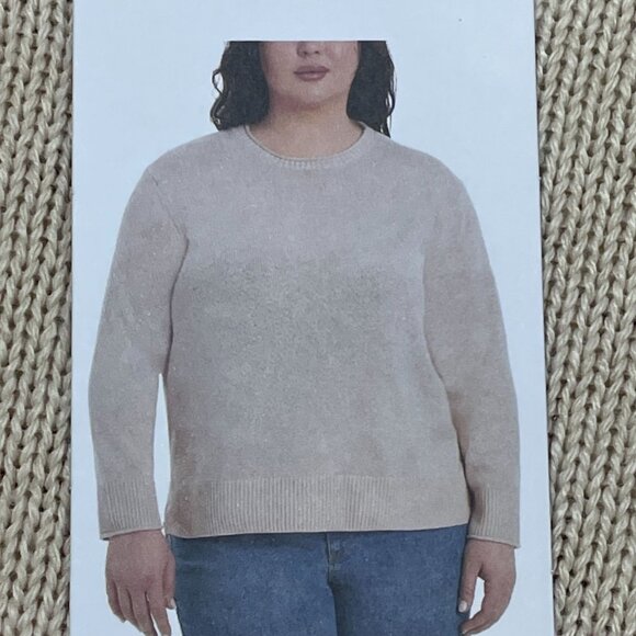 Ella Moss Womens Tan Knit Sweater XXL Polyester & Nylon Blend d0381 - Picture 1 of 7